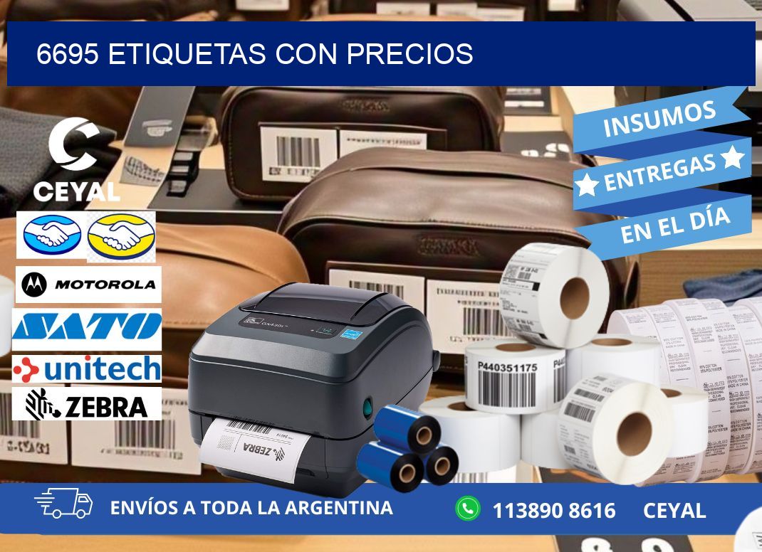 6695 etiquetas con precios