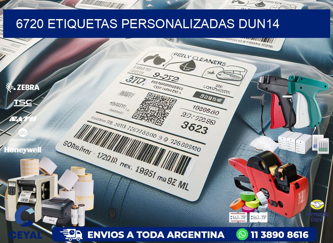 6720 Etiquetas personalizadas dun14