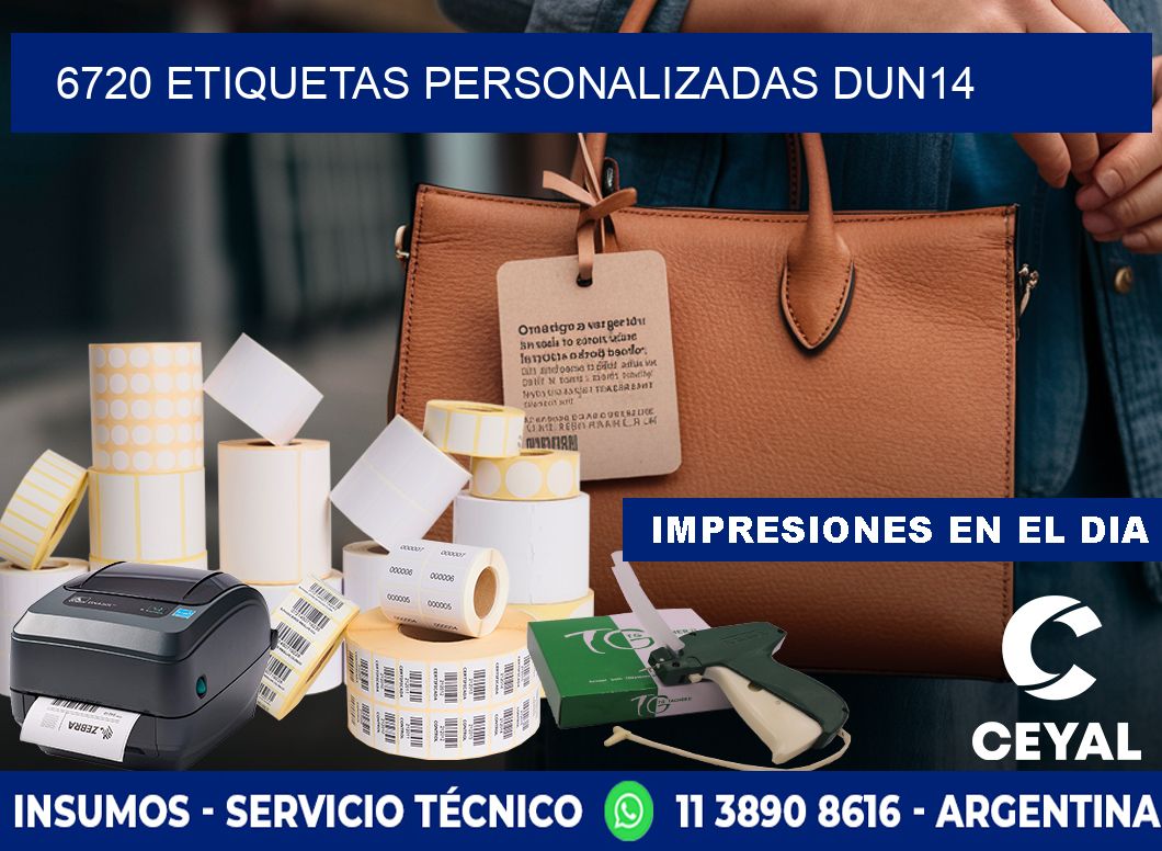 6720 Etiquetas personalizadas dun14