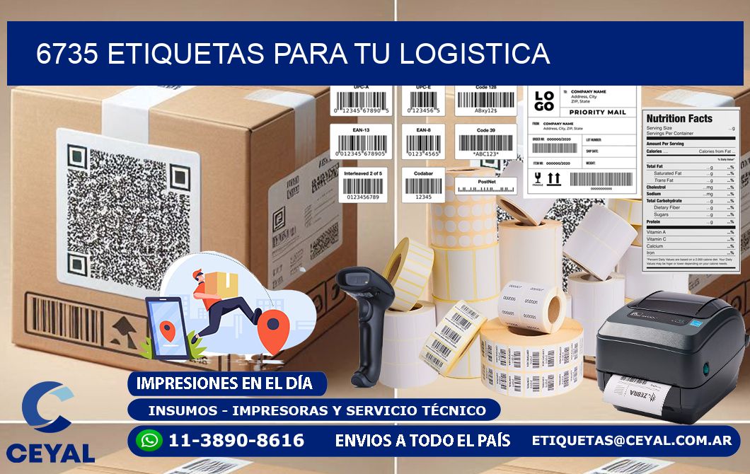 6735 etiquetas para tu logistica