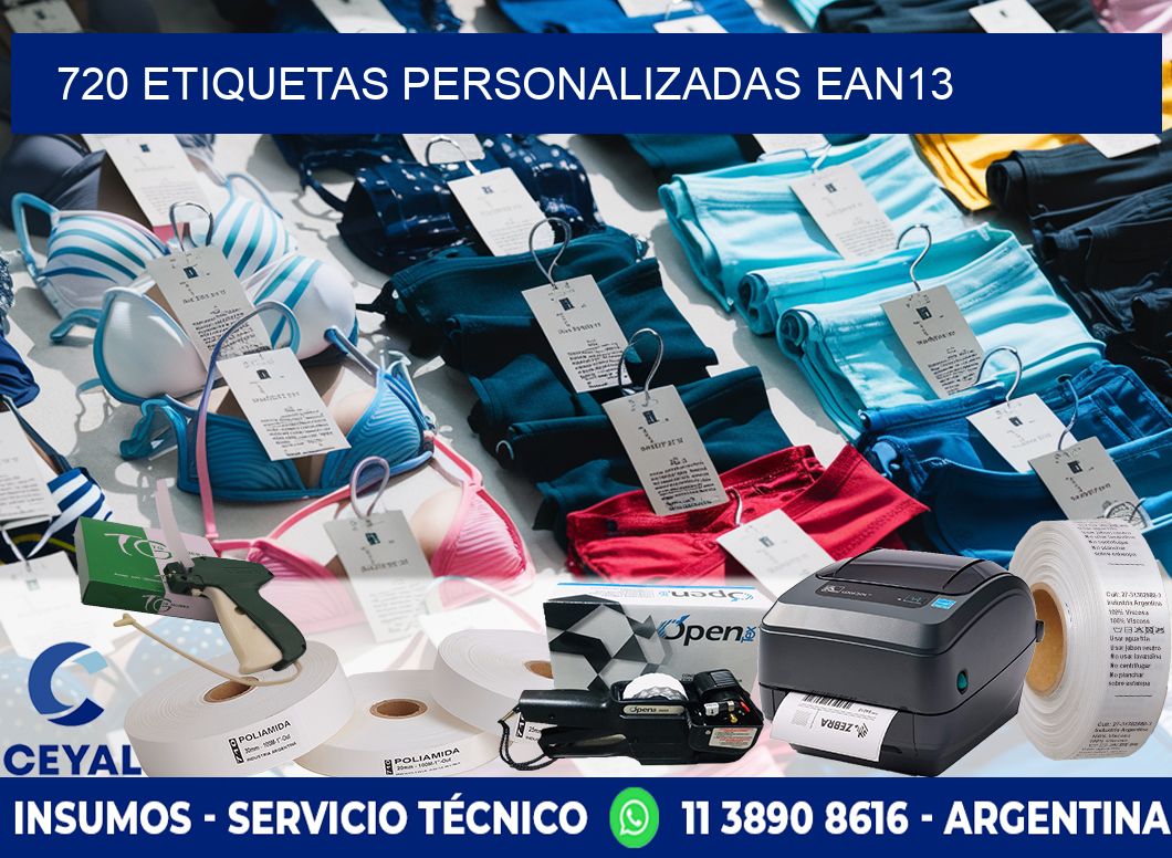 720 Etiquetas personalizadas ean13