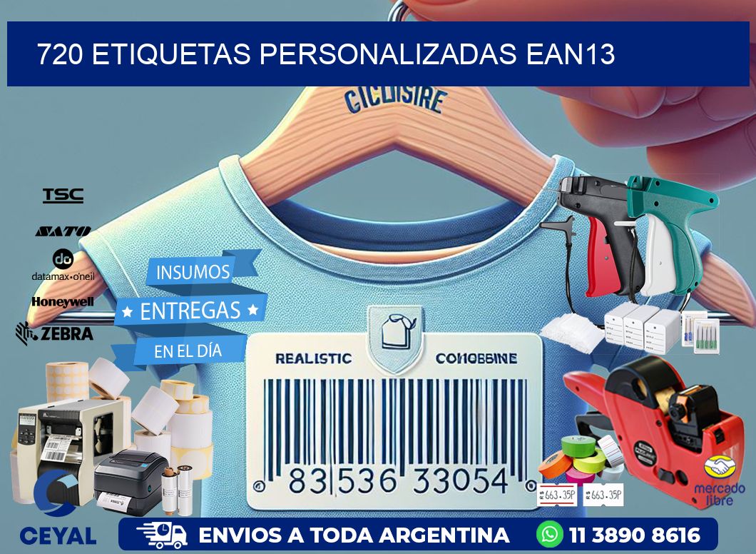 720 Etiquetas personalizadas ean13
