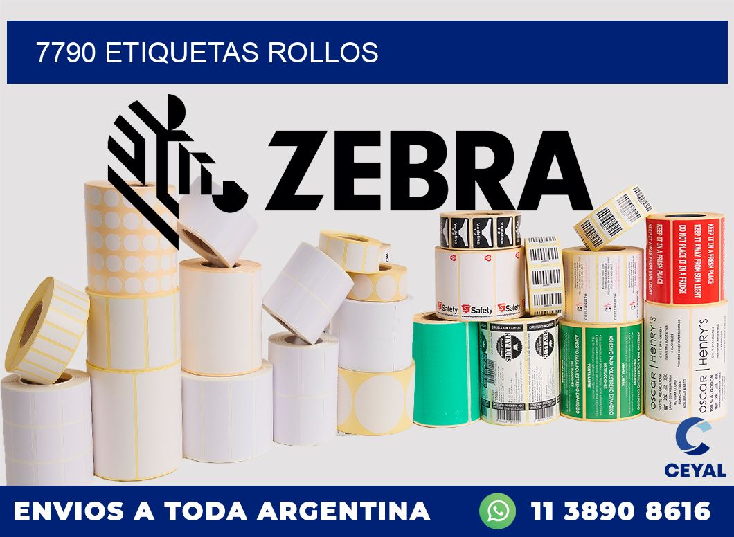 7790 etiquetas rollos