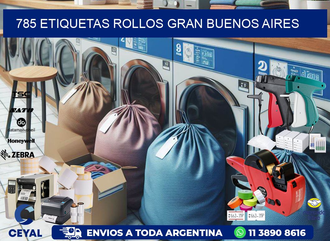 785 etiquetas rollos GRAN BUENOS AIRES