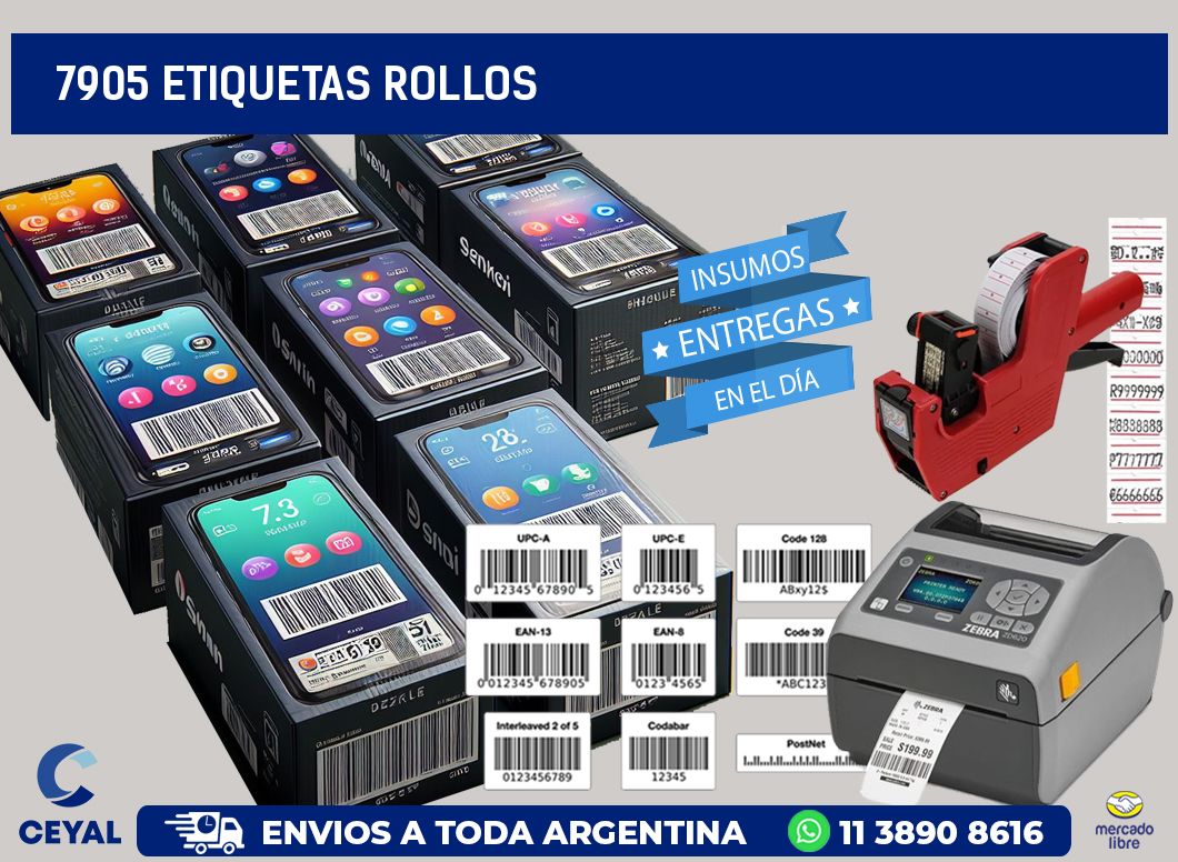 7905 etiquetas rollos