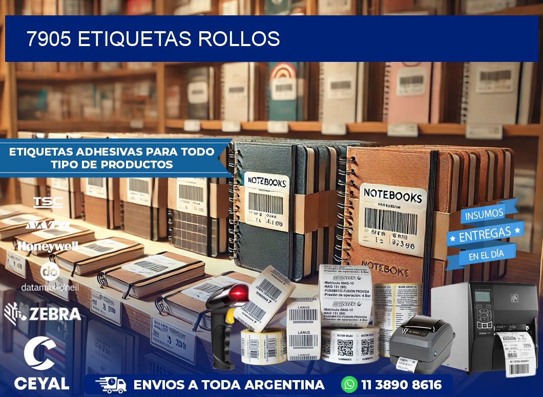 7905 etiquetas rollos