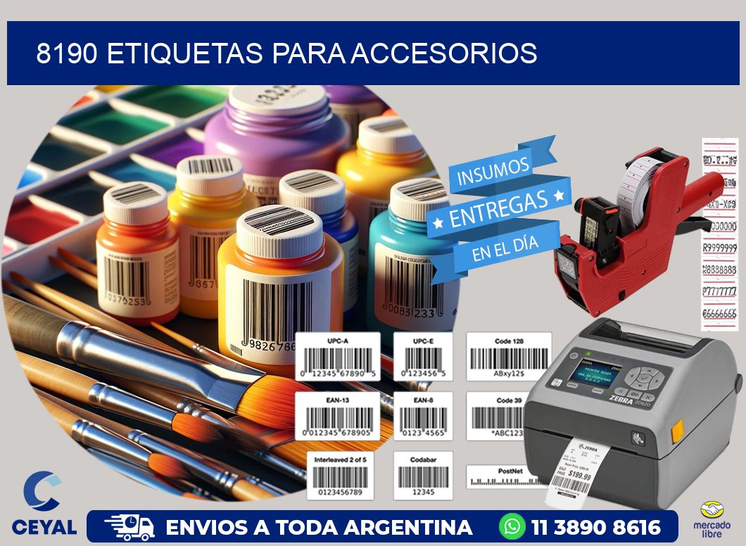 8190 Etiquetas para accesorios