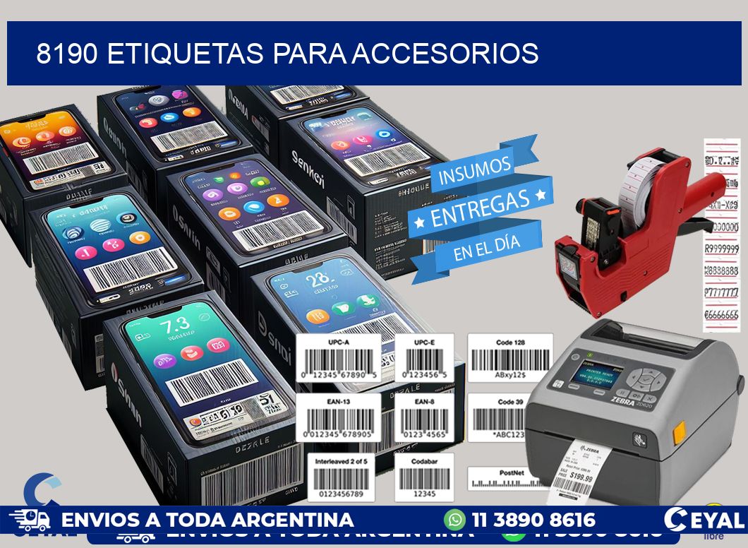 8190 Etiquetas para accesorios