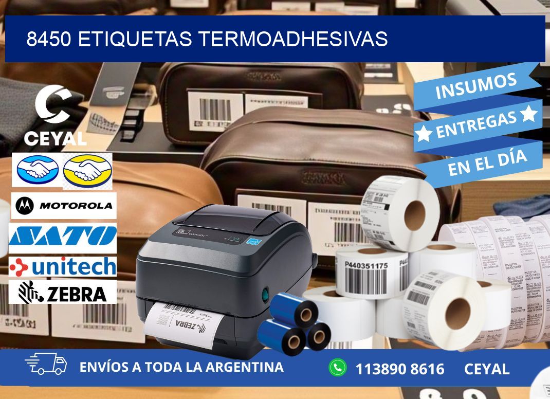 8450 etiquetas termoadhesivas