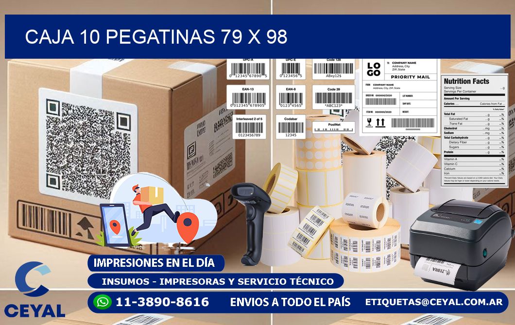 CAJA 10 PEGATINAS 79 x 98