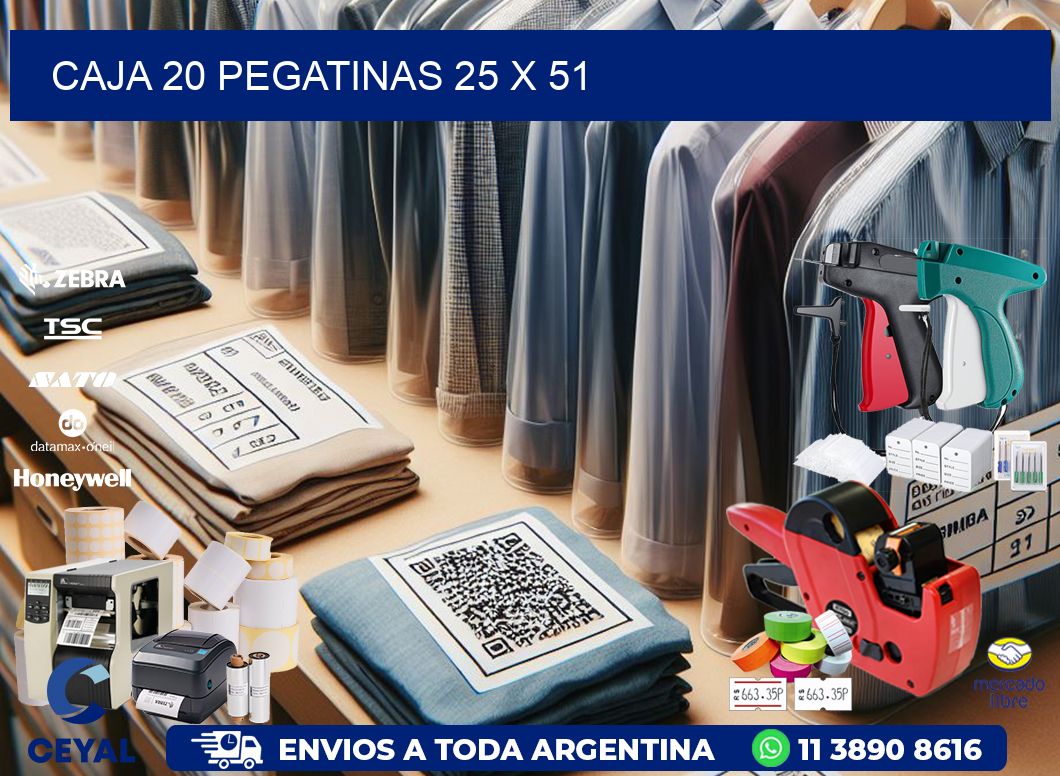 CAJA 20 PEGATINAS 25 x 51
