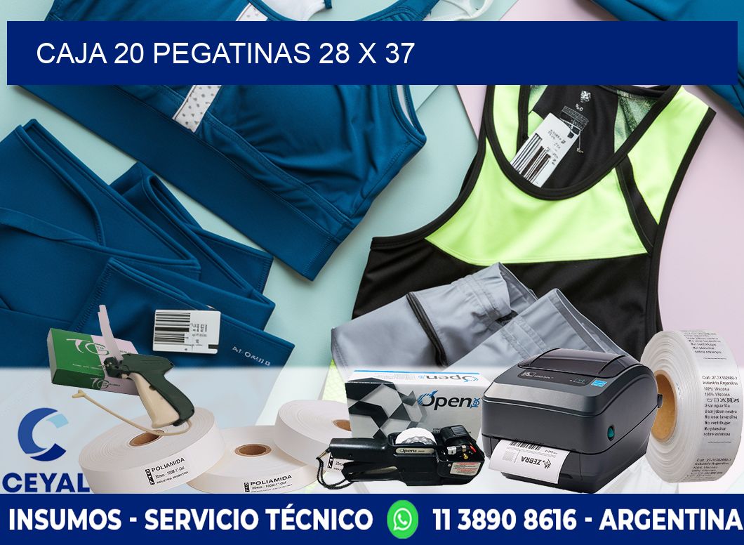 CAJA 20 PEGATINAS 28 x 37