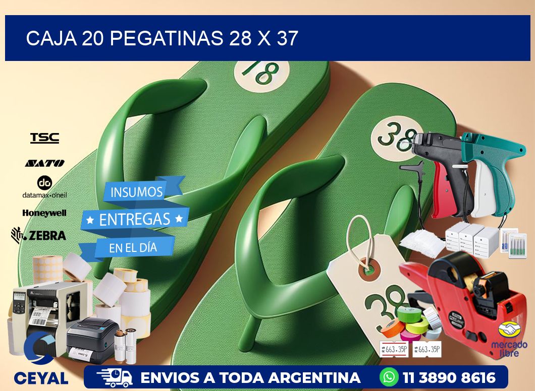 CAJA 20 PEGATINAS 28 x 37