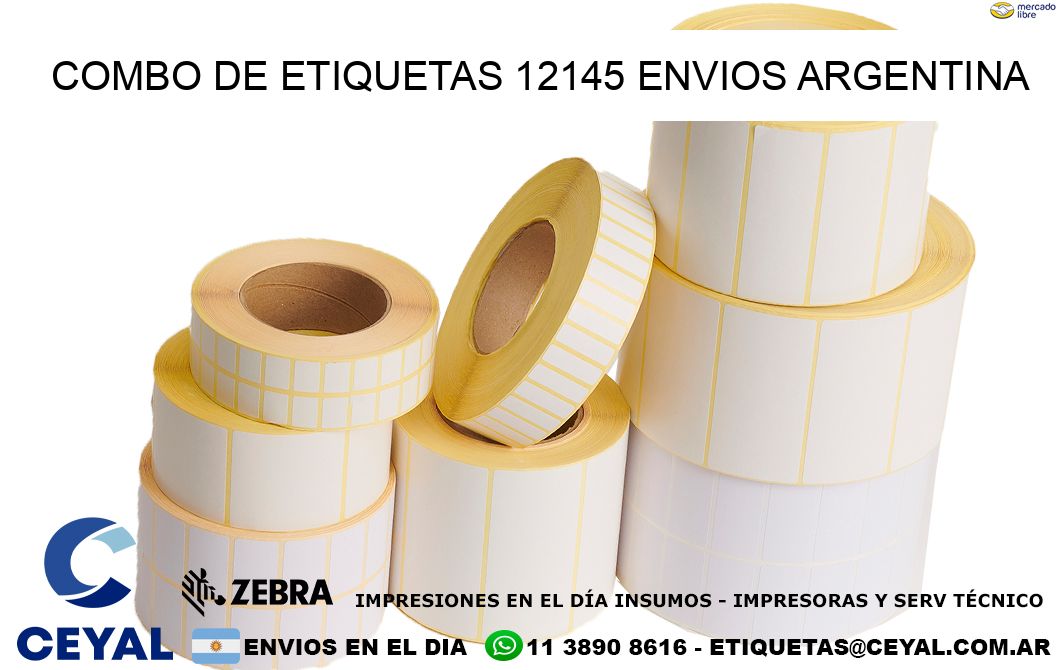 Combo de etiquetas 12145 ENVIOS ARGENTINA