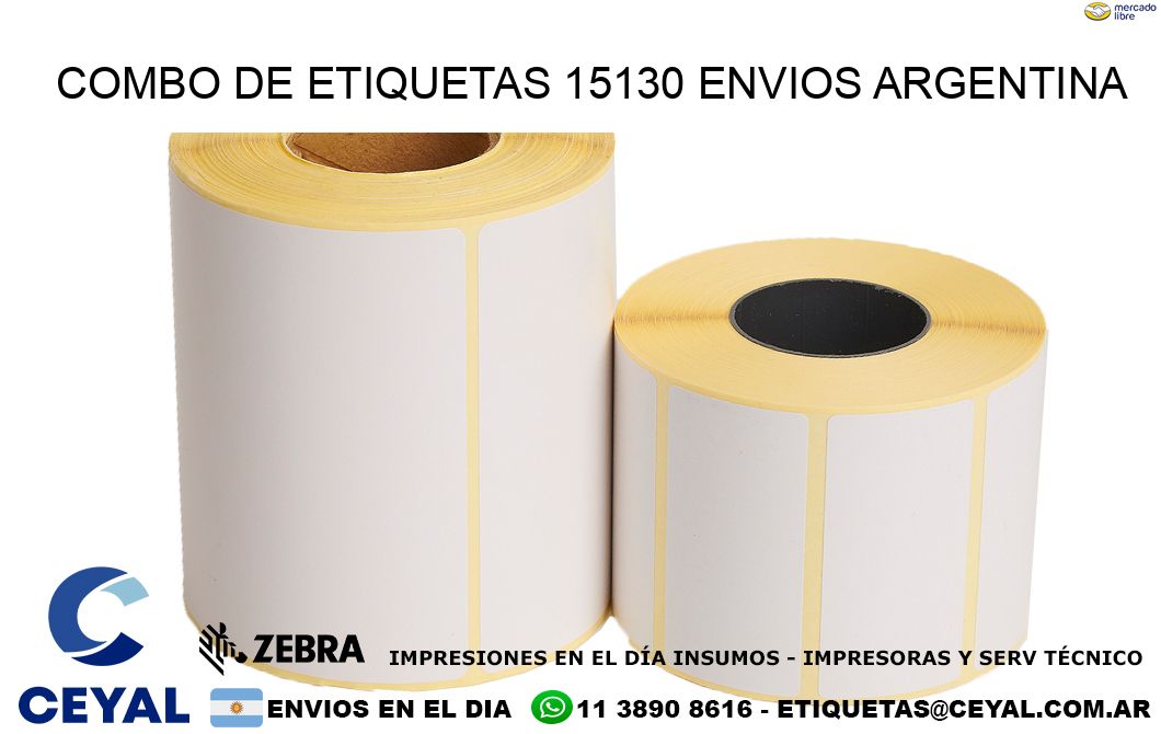 Combo de etiquetas 15130 ENVIOS ARGENTINA