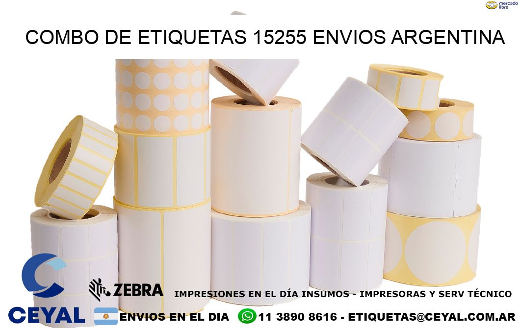 Combo de etiquetas 15255 ENVIOS ARGENTINA