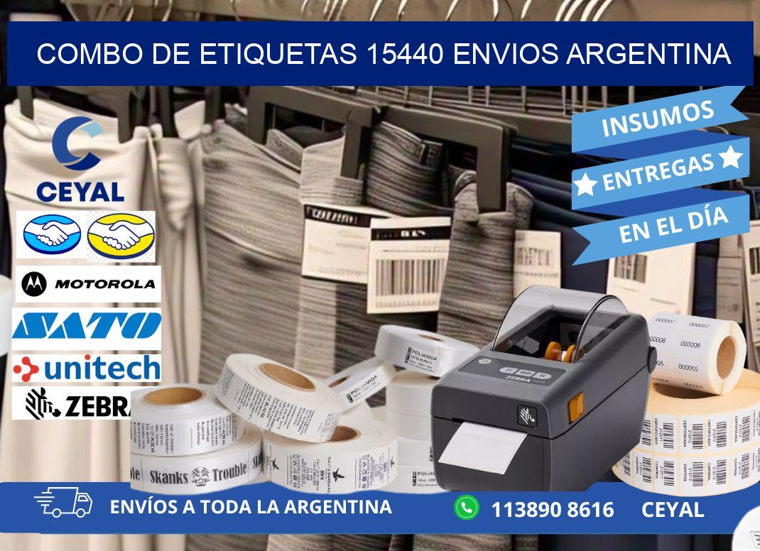 Combo de etiquetas 15440 ENVIOS ARGENTINA