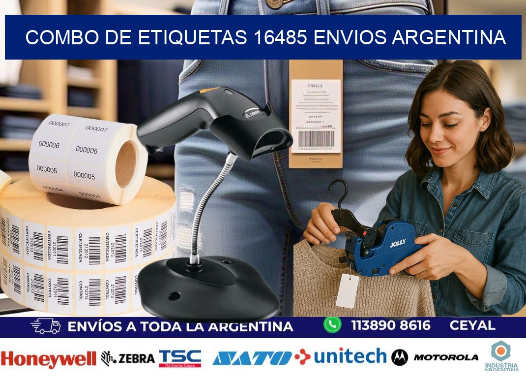 Combo de etiquetas 16485 ENVIOS ARGENTINA