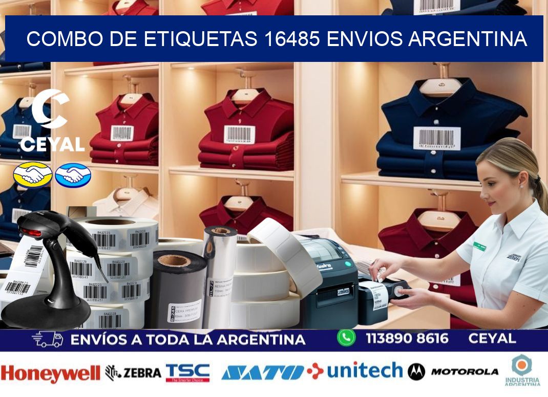 Combo de etiquetas 16485 ENVIOS ARGENTINA