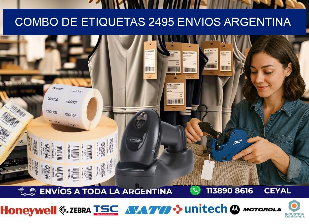 Combo de etiquetas 2495 ENVIOS ARGENTINA
