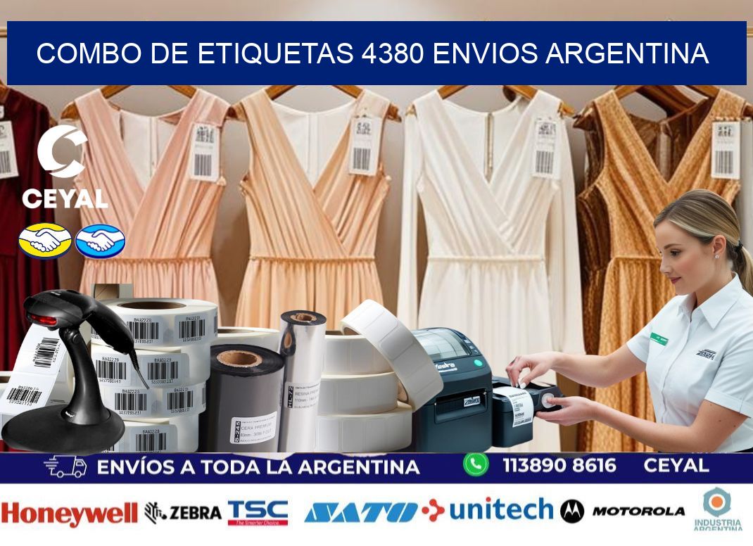 Combo de etiquetas 4380 ENVIOS ARGENTINA