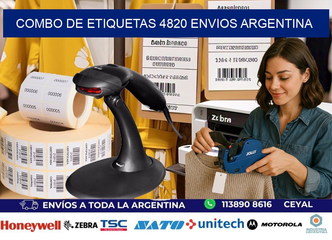 Combo de etiquetas 4820 ENVIOS ARGENTINA