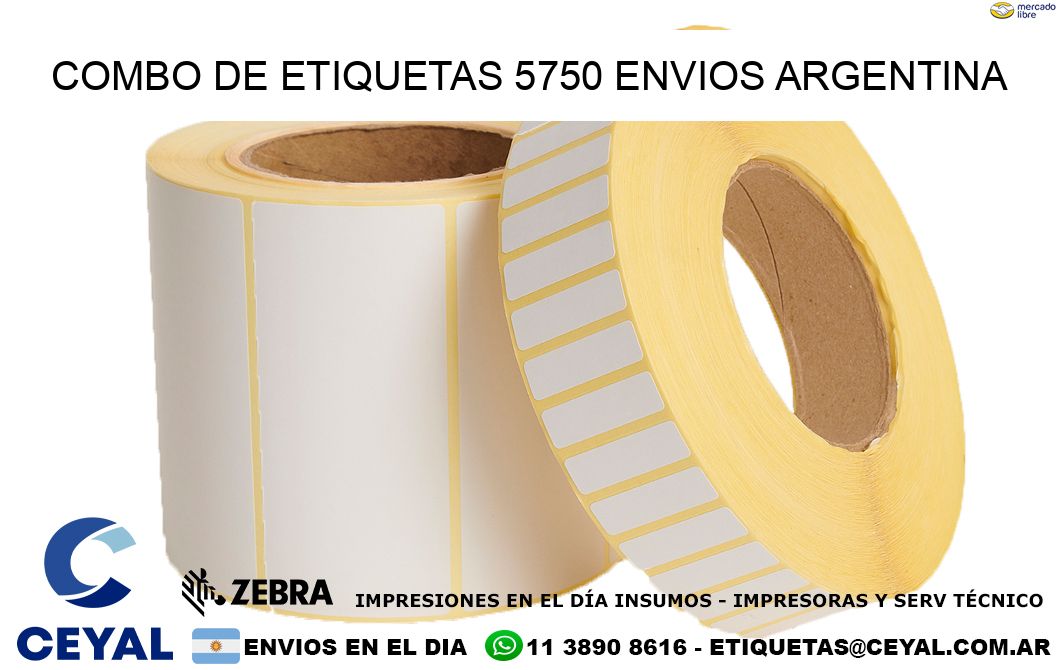 Combo de etiquetas 5750 ENVIOS ARGENTINA