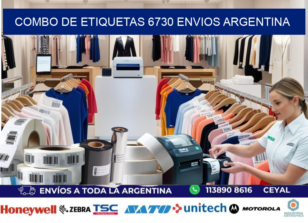 Combo de etiquetas 6730 ENVIOS ARGENTINA