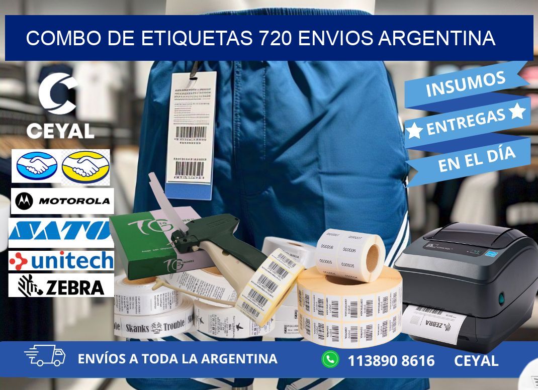 Combo de etiquetas 720 ENVIOS ARGENTINA
