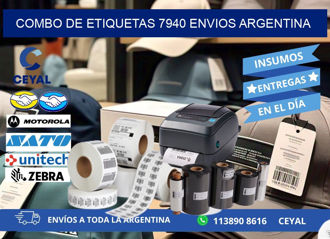 Combo de etiquetas 7940 ENVIOS ARGENTINA