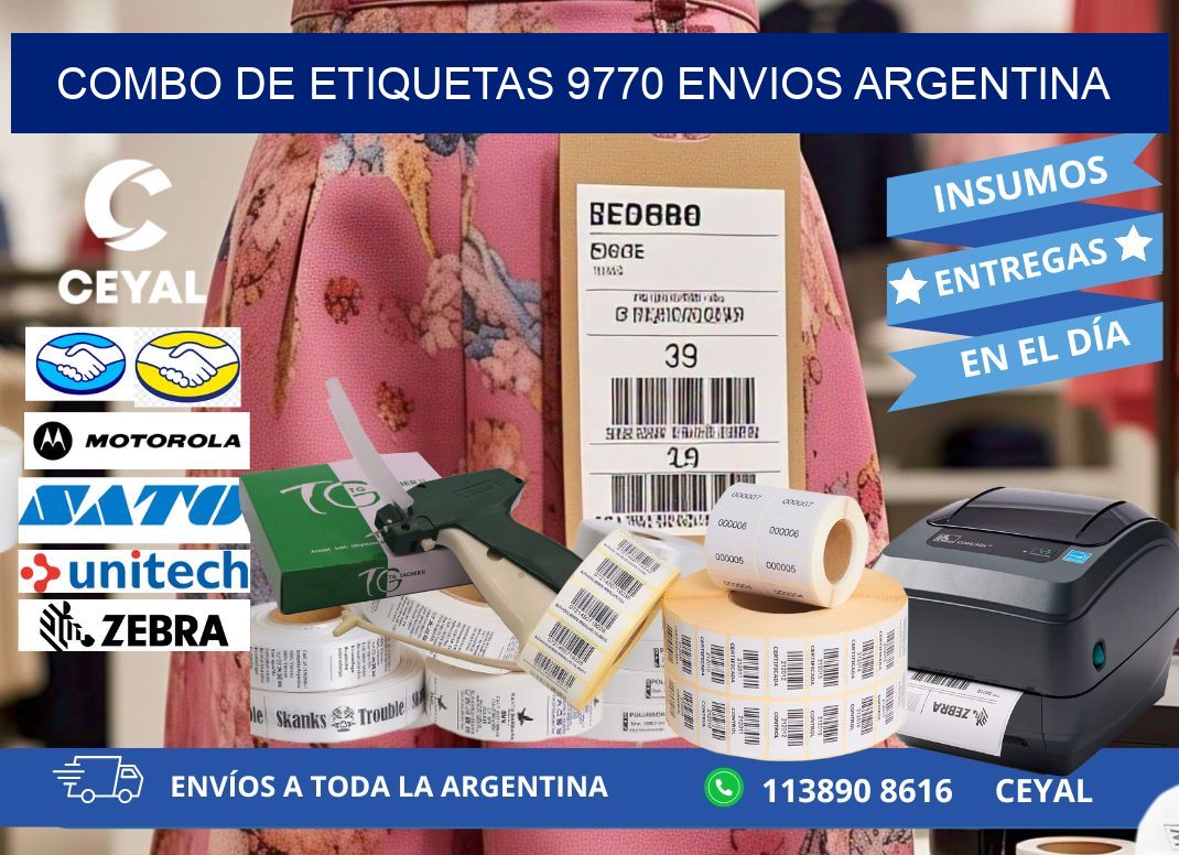 Combo de etiquetas 9770 ENVIOS ARGENTINA