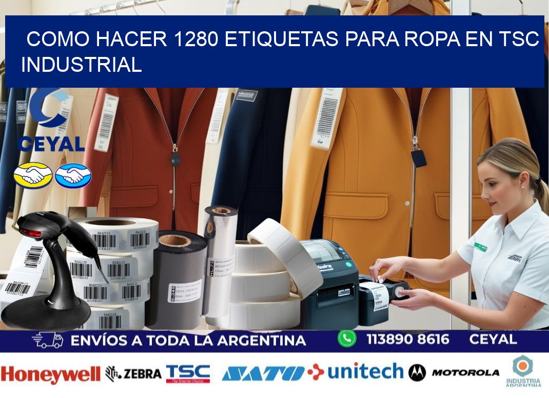 Como hacer 1280 etiquetas para ropa en tsc industrial
