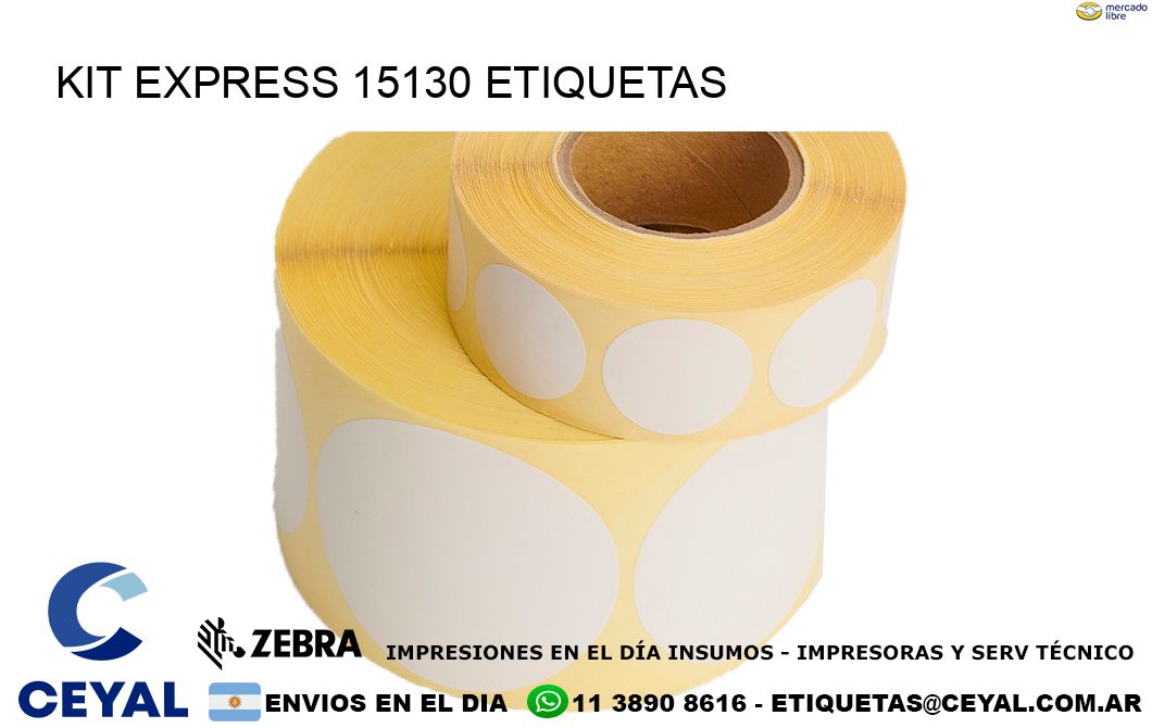 Kit express 15130 etiquetas