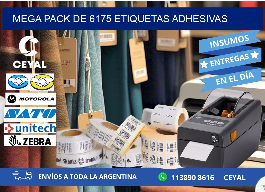 Mega pack de 6175 etiquetas adhesivas
