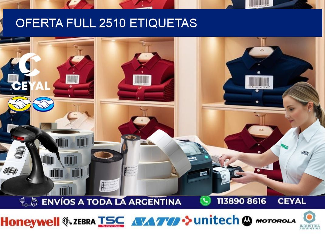 Oferta full 2510 etiquetas