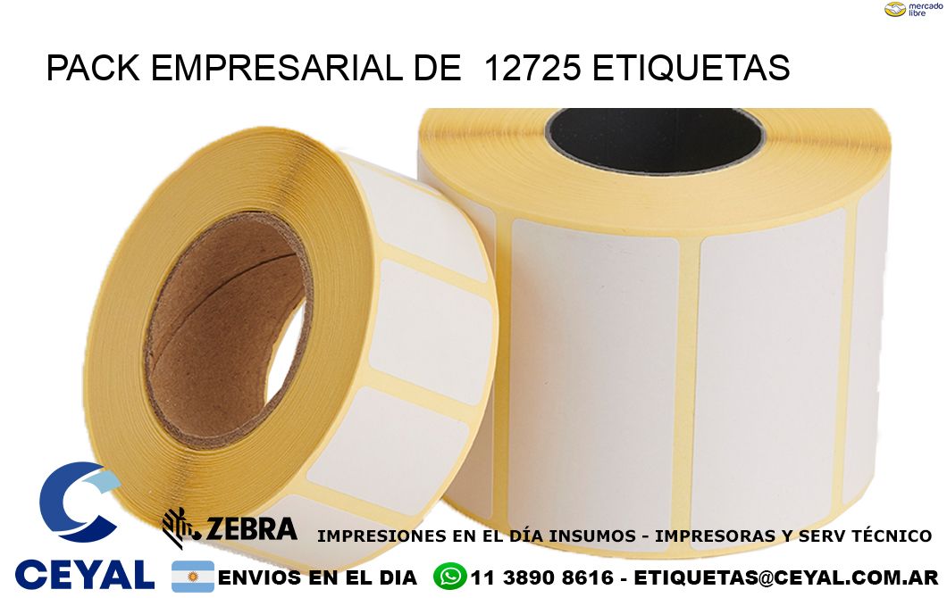 Pack empresarial de  12725 etiquetas
