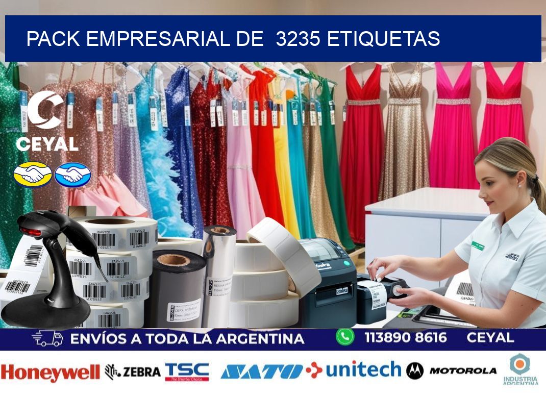 Pack empresarial de  3235 etiquetas