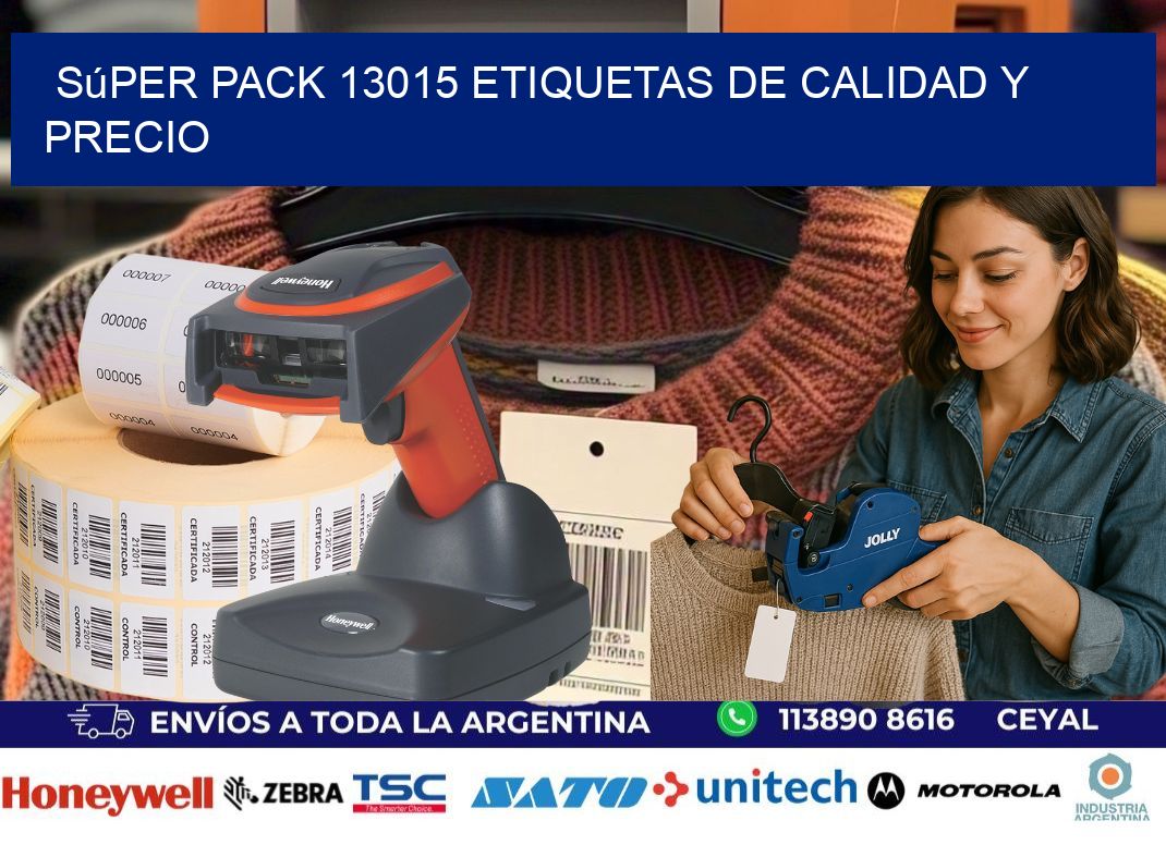 Súper pack 13015 etiquetas de calidad y precio