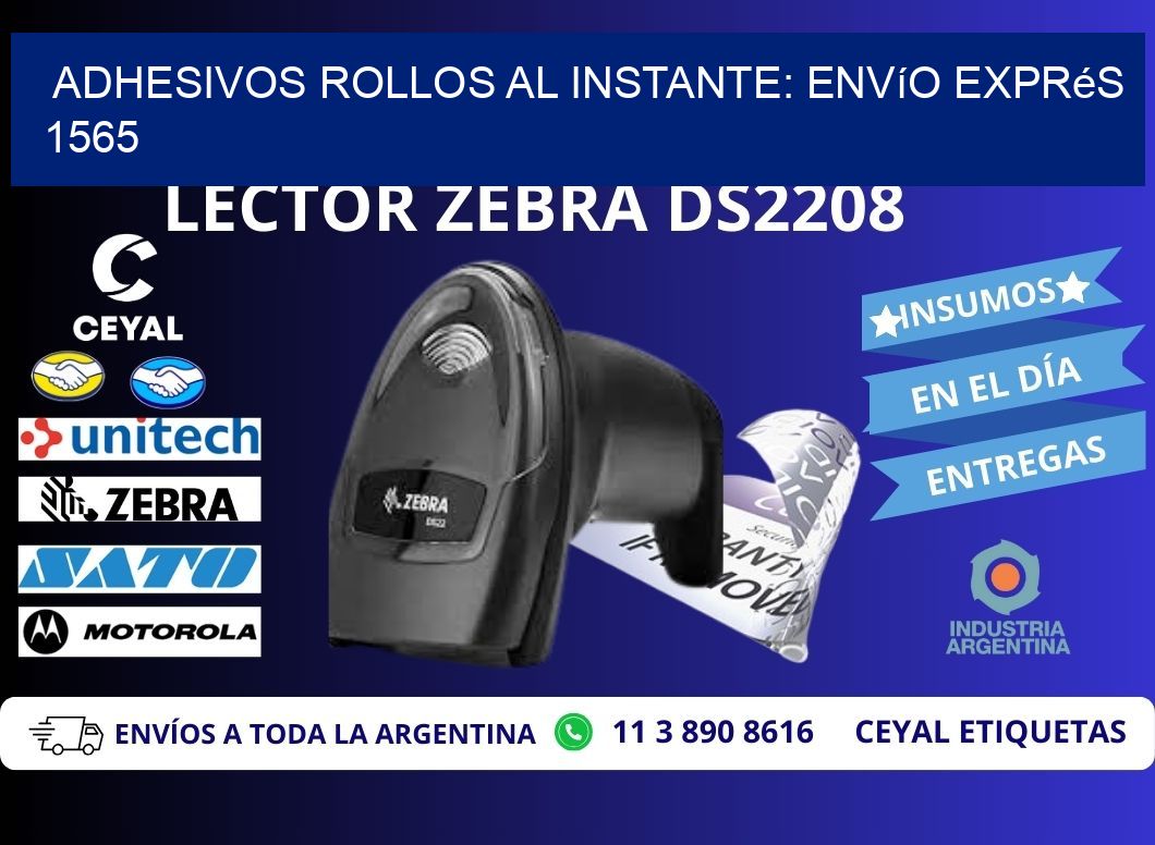 Adhesivos rollos al Instante: Envío Exprés 1565