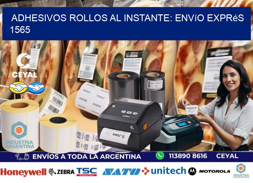 Adhesivos rollos al Instante: Envío Exprés 1565