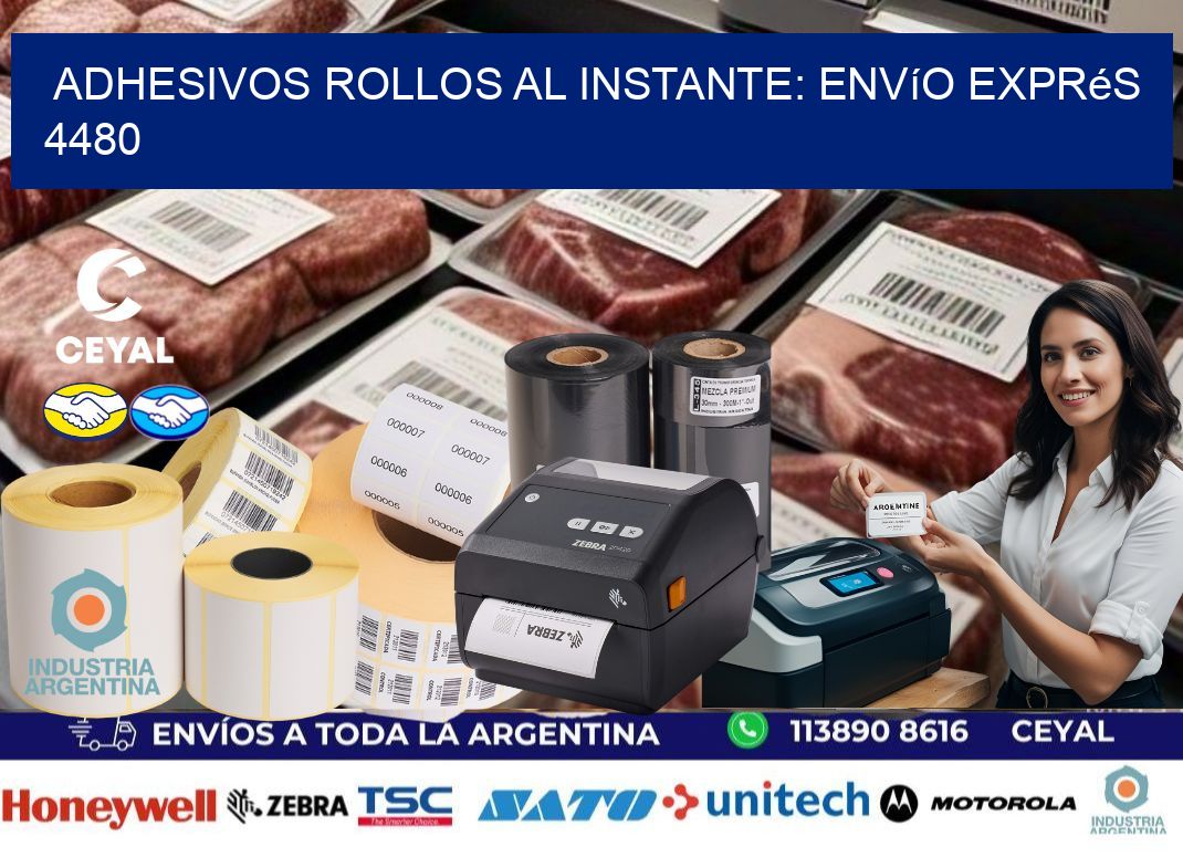 Adhesivos rollos al Instante: Envío Exprés 4480
