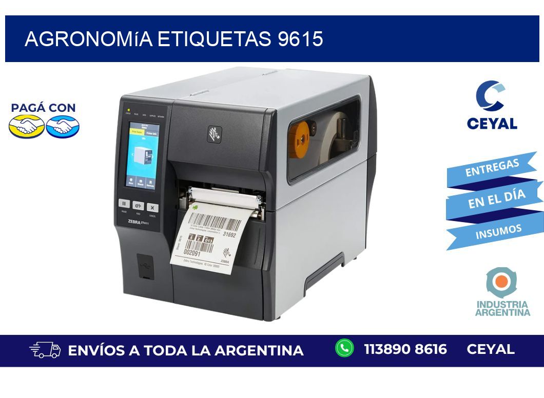 Agronomía etiquetas 9615