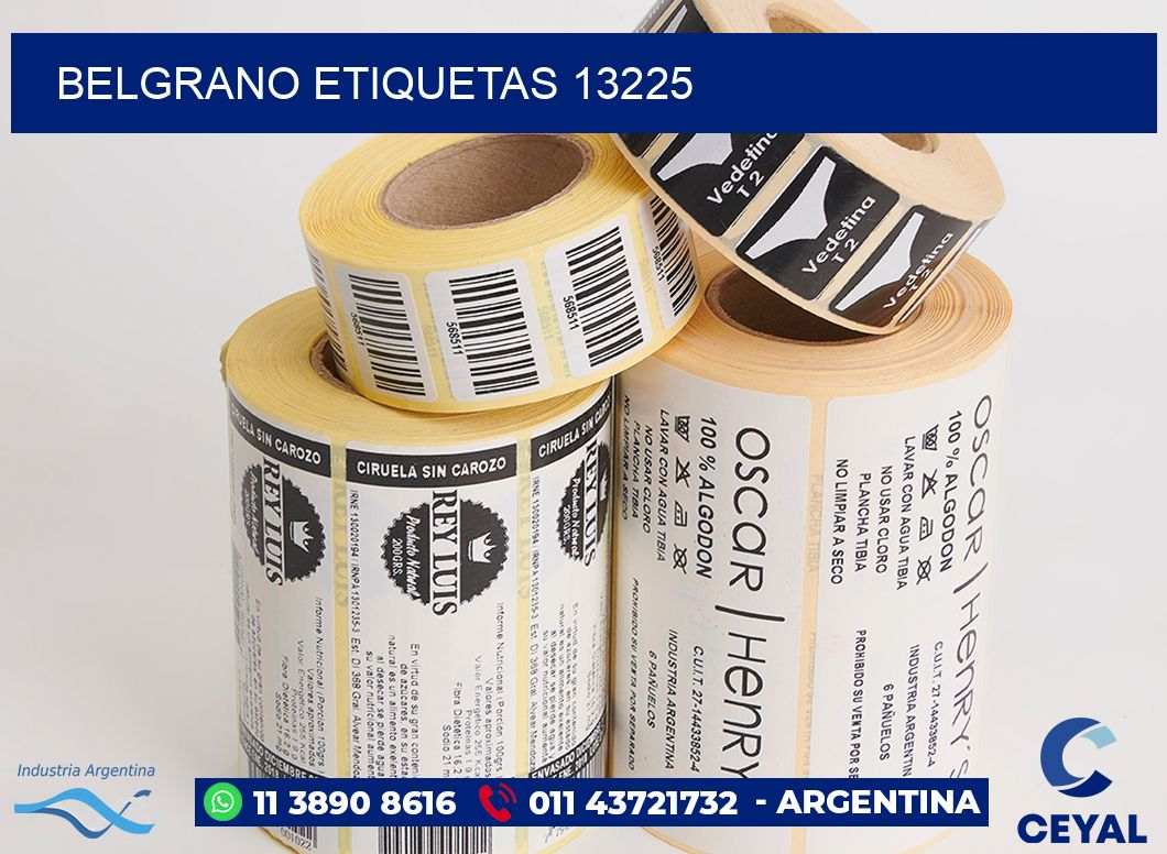 Belgrano etiquetas 13225
