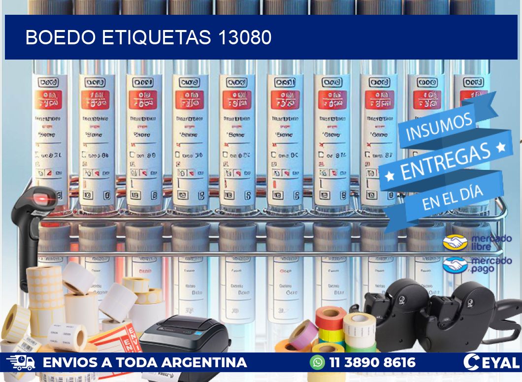 Boedo etiquetas 13080