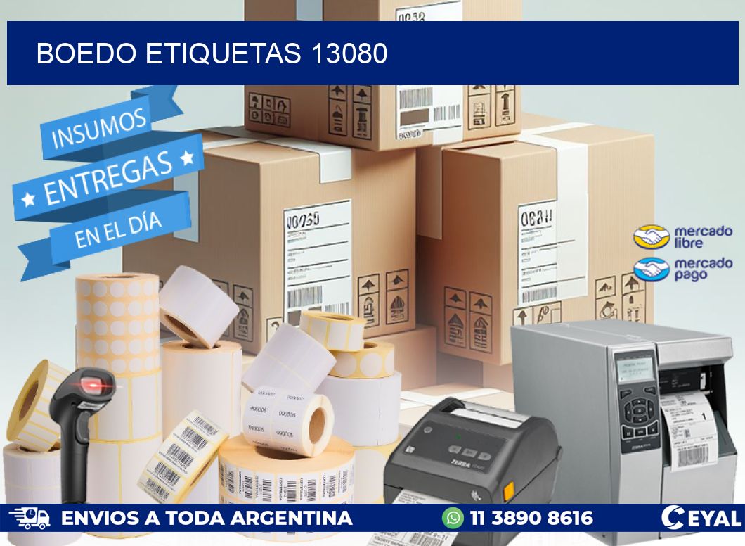 Boedo etiquetas 13080