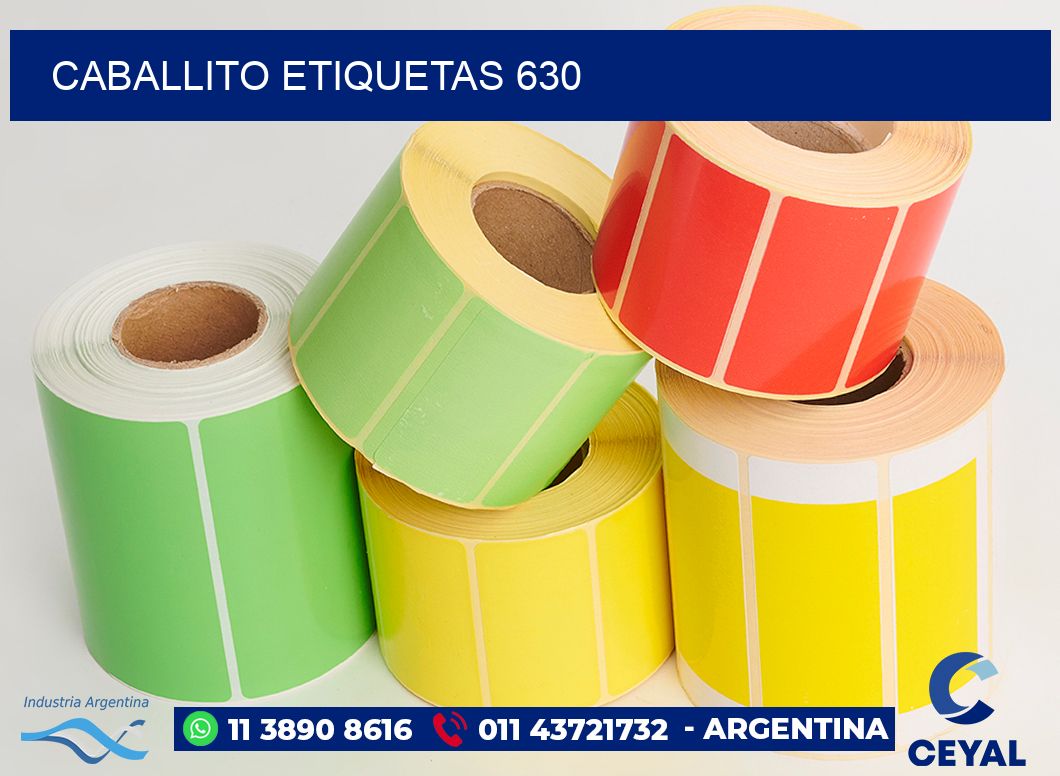 Caballito etiquetas 630