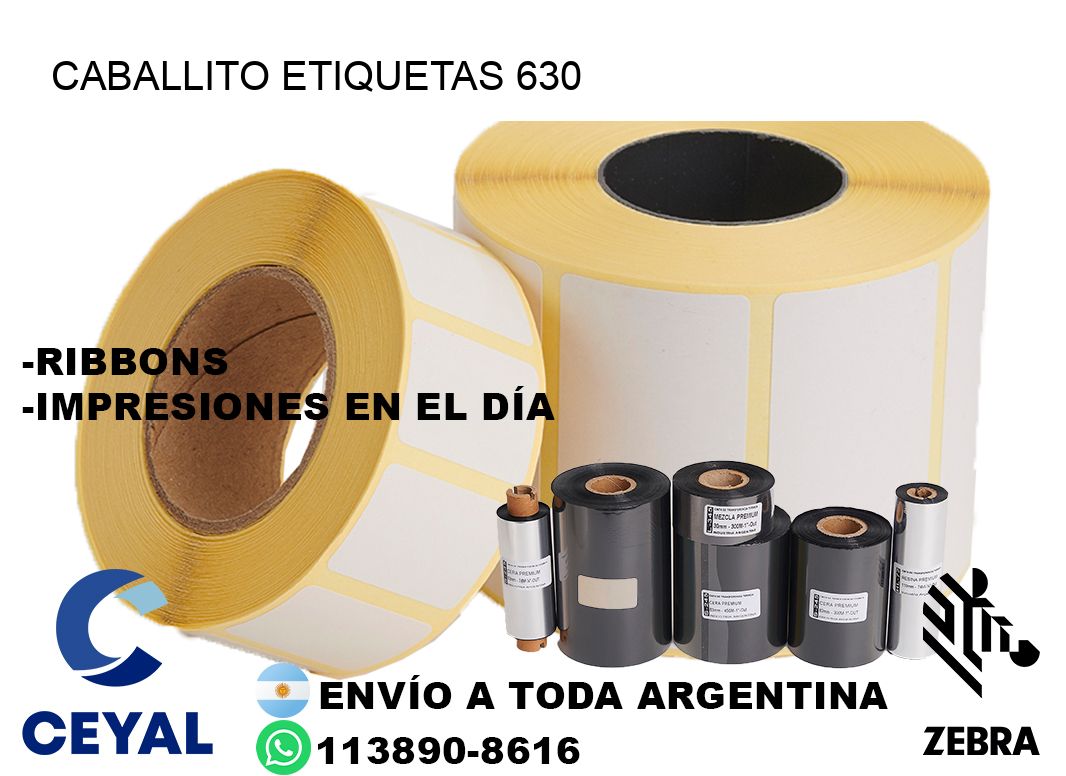 Caballito etiquetas 630