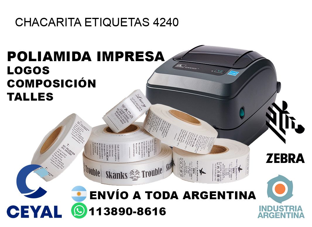 Chacarita etiquetas 4240