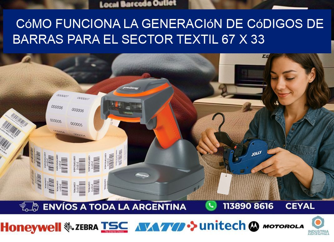Cómo Funciona la Generación de Códigos de Barras para el Sector Textil 67 x 33