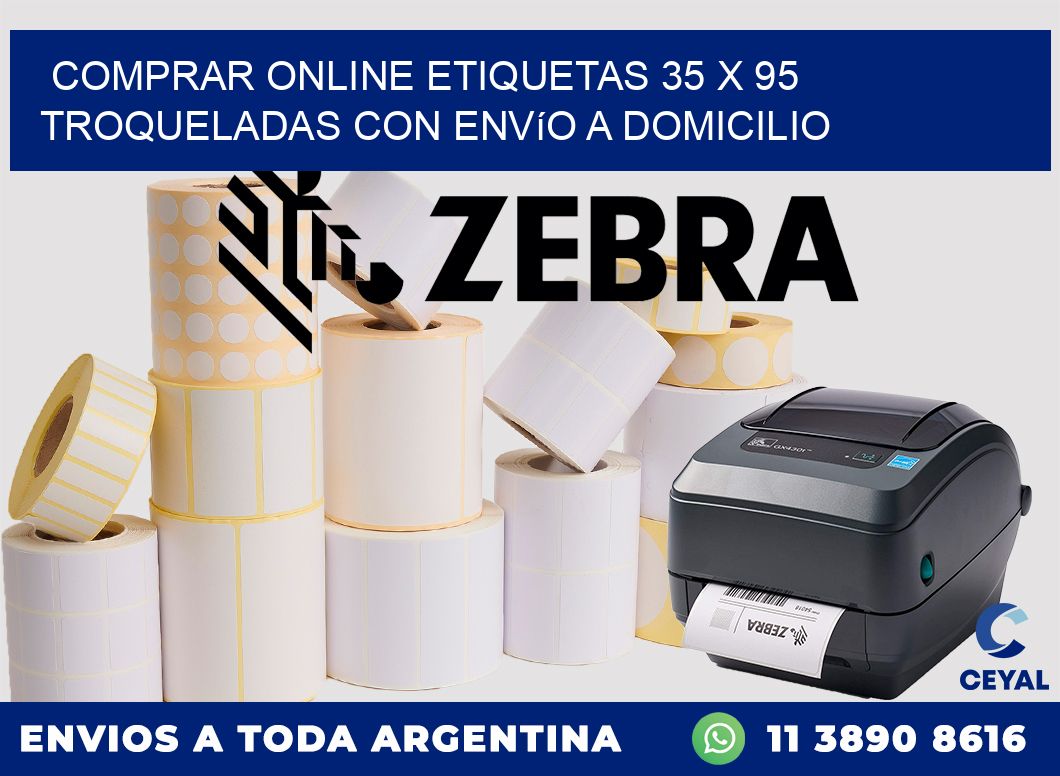 Comprar online etiquetas 35 x 95 troqueladas con envío a domicilio
